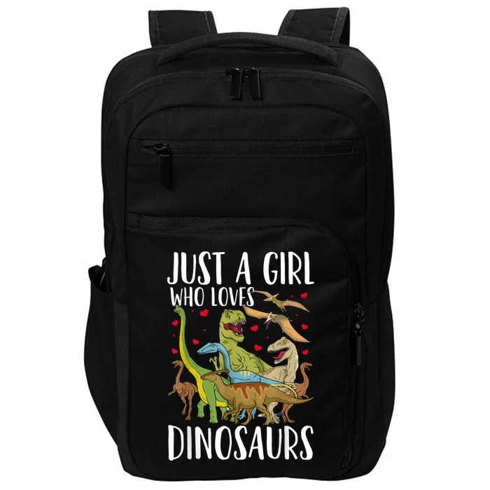 Brachiosaurus Just A Girl Who Loves Dinosaur Impact Tech Backpack