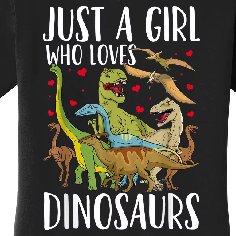 Brachiosaurus Just A Girl Who Loves Dinosaur Women's T-Shirt