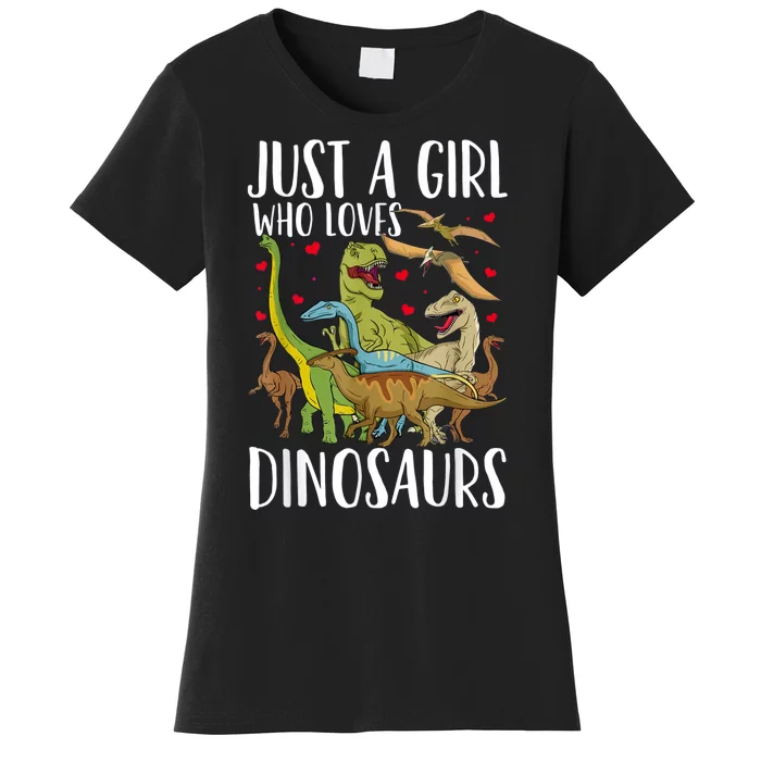 Brachiosaurus Just A Girl Who Loves Dinosaur Women's T-Shirt