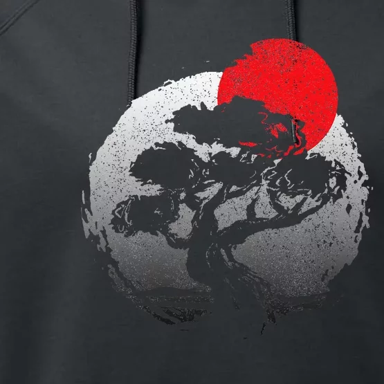 Bonsai Japanese Art Bonzai Performance Fleece Hoodie