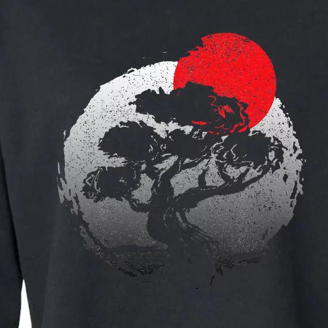 Bonsai Japanese Art Bonzai Cropped Pullover Crew