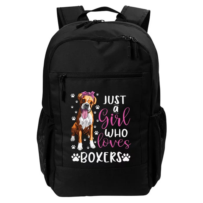 Boxer Just A Who Loves Boxers Dogs Lover Gift Daily Commute Backpack