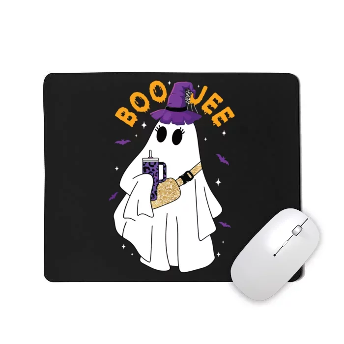 Boo Jee Boujee Funny Halloween Cute Boo Ghost Spooky Costume Mousepad