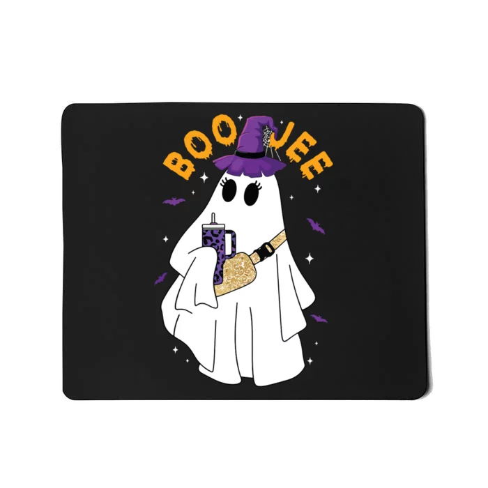 Boo Jee Boujee Funny Halloween Cute Boo Ghost Spooky Costume Mousepad