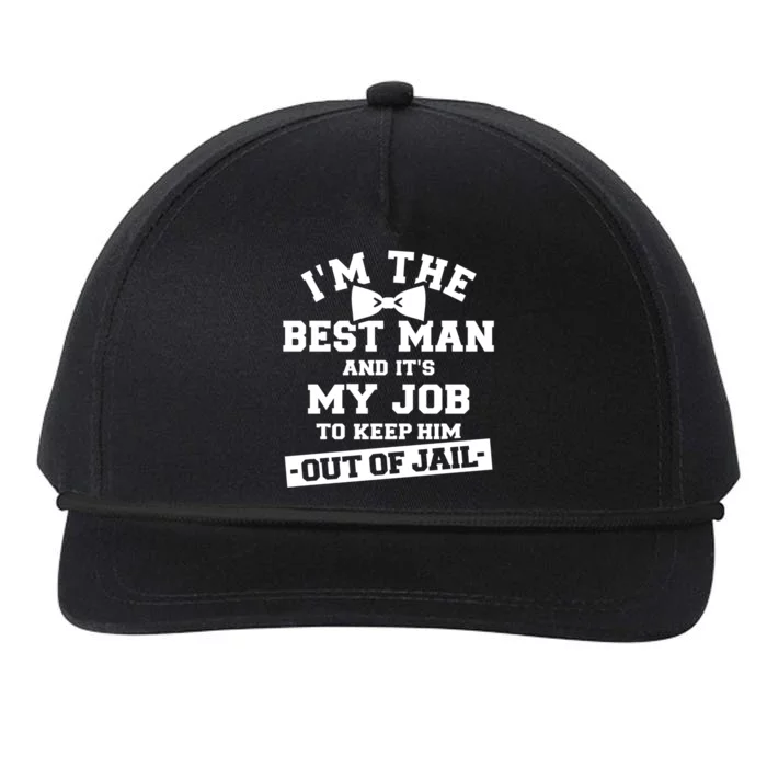 Best Jail Bachelor Party Gift Snapback Five-Panel Rope Hat