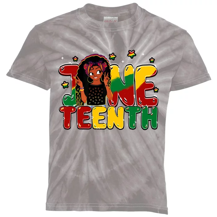 Black Juneteenth Black History African Freedom Day Meaningful Gift Kids Tie-Dye T-Shirt