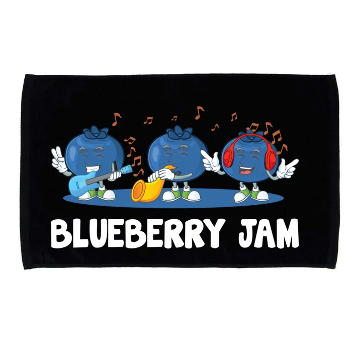 Blueberry Jam Blueberries Partying Funny Blueberry Lover Gift Microfiber Hand Towel