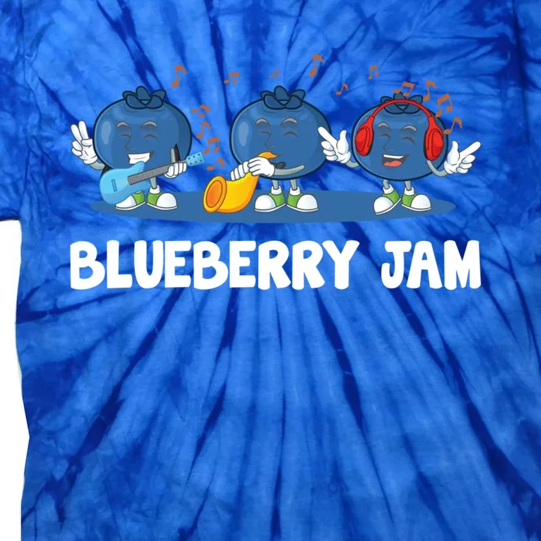 Blueberry Jam Blueberries Partying Funny Blueberry Lover Gift Tie-Dye T-Shirt