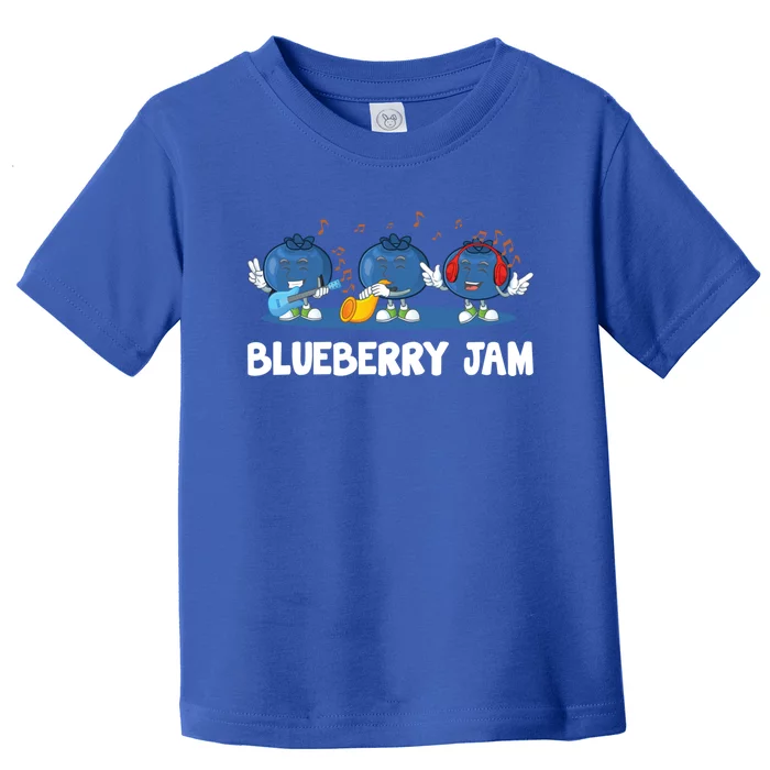 Blueberry Jam Blueberries Partying Funny Blueberry Lover Gift Toddler T-Shirt