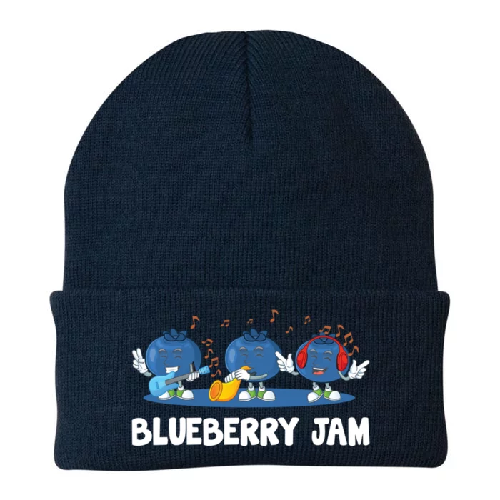 Blueberry Jam Blueberries Partying Funny Blueberry Lover Gift Knit Cap Winter Beanie