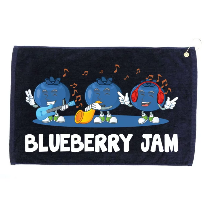 Blueberry Jam Blueberries Partying Funny Blueberry Lover Gift Grommeted Golf Towel