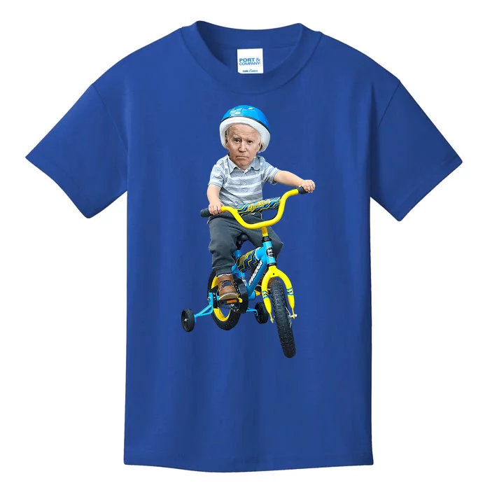 Baby Joe Biden On Tricycle Kids T-Shirt