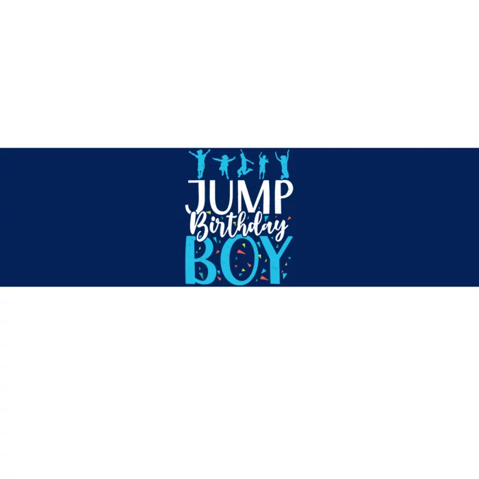 Bounce Jump Birthday Boy Trampoline Birthday Bumper Sticker