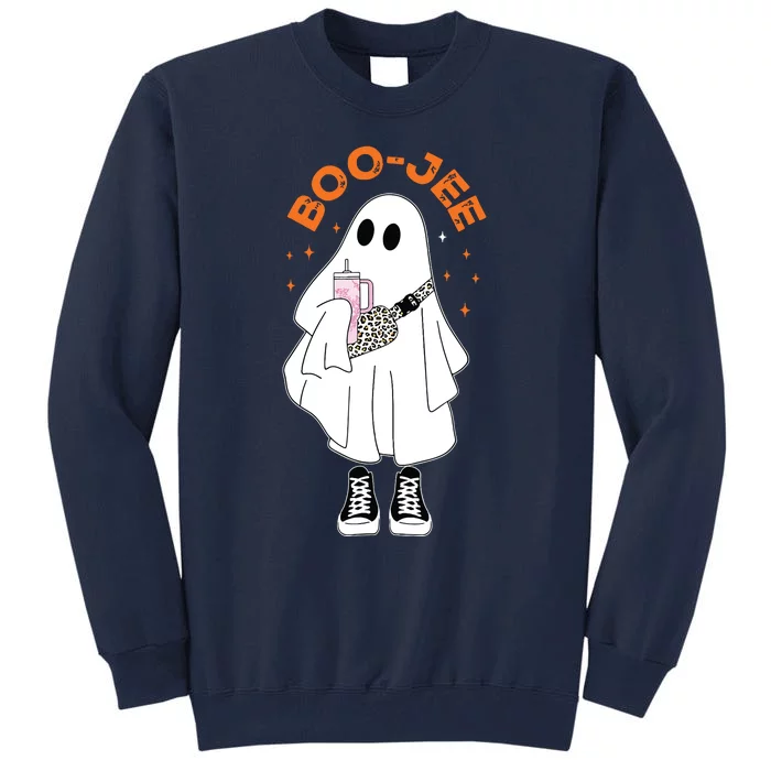 Boo Jee Boujee Funny Halloween Cute Boo Ghost Spooky Costume Tall Sweatshirt