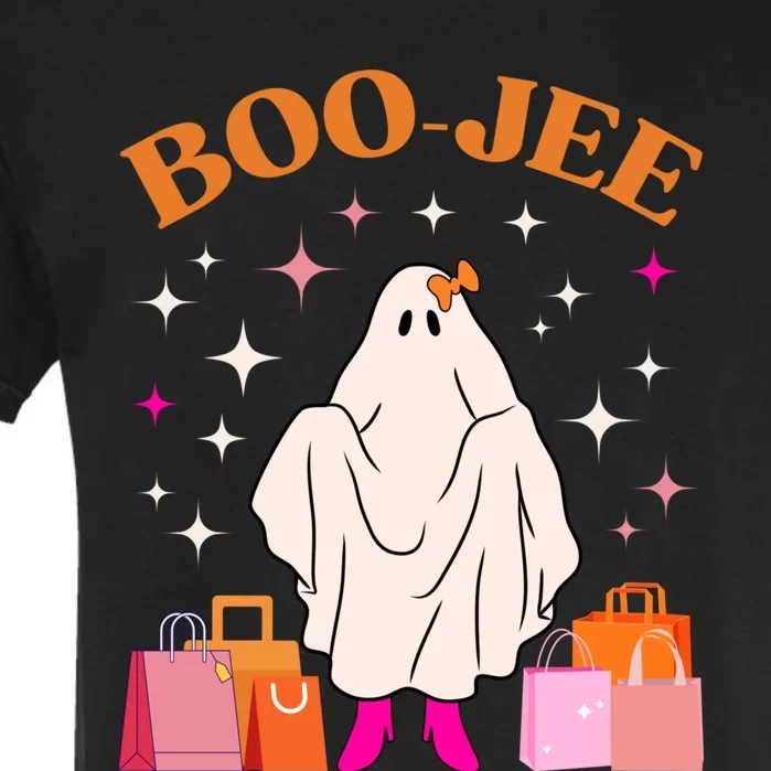 Boo Jee Boujee Funny Halloween Cute Boo Ghost Spooky Costume Garment-Dyed Heavyweight T-Shirt