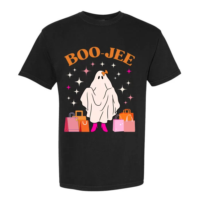 Boo Jee Boujee Funny Halloween Cute Boo Ghost Spooky Costume Garment-Dyed Heavyweight T-Shirt