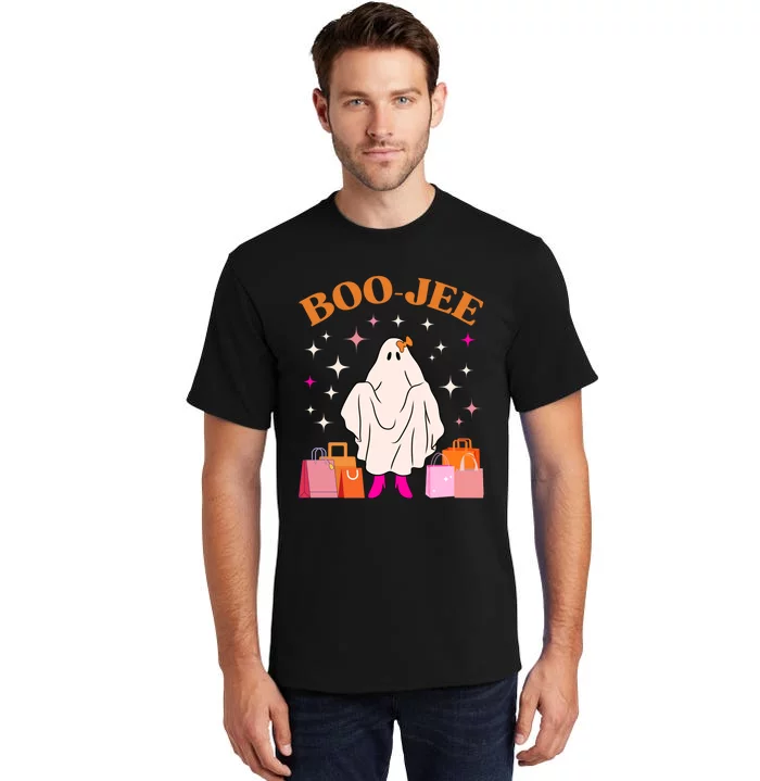 Boo Jee Boujee Funny Halloween Cute Boo Ghost Spooky Costume Tall T-Shirt