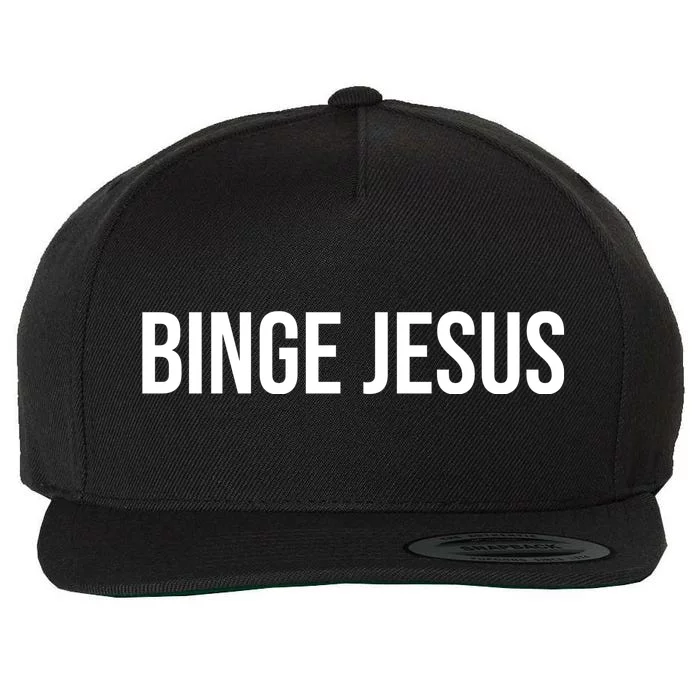 Binge Jesus Wool Snapback Cap