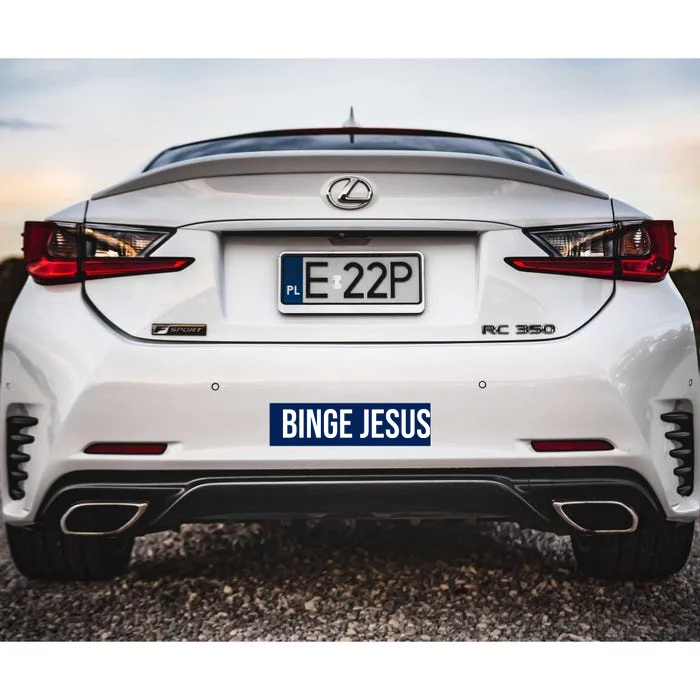 Binge Jesus Bumper Sticker