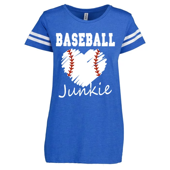 Baseball Junkie Baseball Fan Gift Enza Ladies Jersey Football T-Shirt