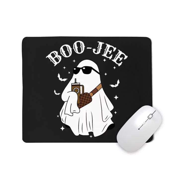 Boo Jee Boujee Cute Ghost Spooky Funny Halloween Costume Mousepad