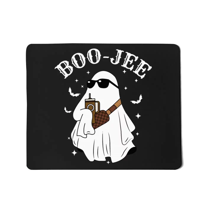 Boo Jee Boujee Cute Ghost Spooky Funny Halloween Costume Mousepad