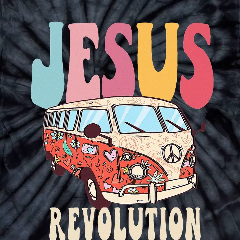 Boho Jesus-Revolution, Christian Faith Based Jesus Costume Tie-Dye T-Shirt