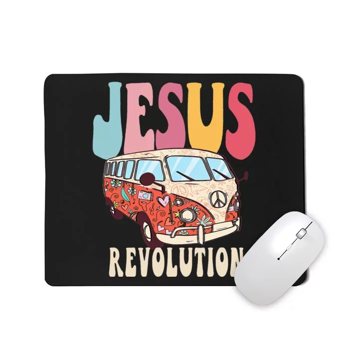 Boho Jesus-Revolution, Christian Faith Based Jesus Costume Mousepad