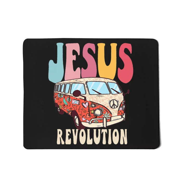 Boho Jesus-Revolution, Christian Faith Based Jesus Costume Mousepad