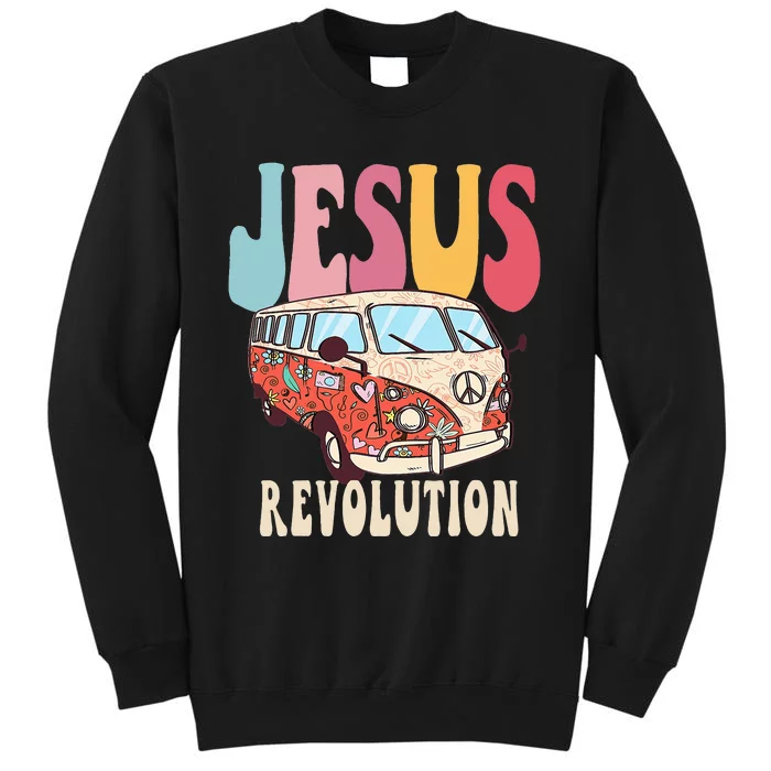 Boho Jesus-Revolution, Christian Faith Based Jesus Costume Tall Sweatshirt