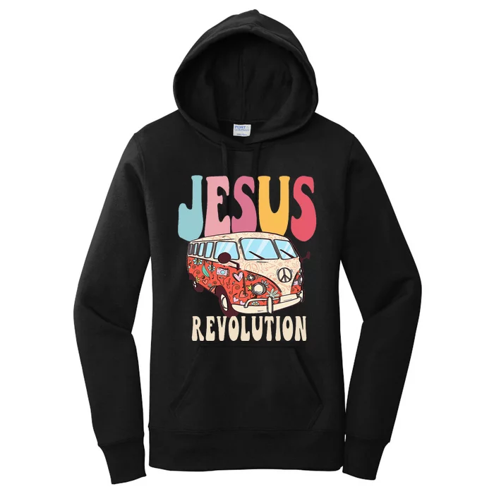 Boho Jesus-Revolution Christian Faith Based Jesus Women's Pullover Hoodie