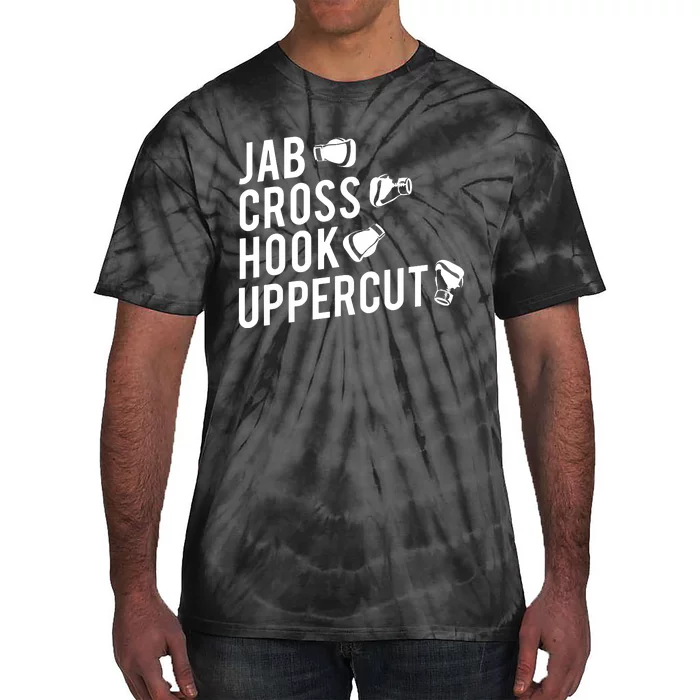 Boxing Jab Cross Hook Uppercut Boxer Tee 6848 Tie-Dye T-Shirt