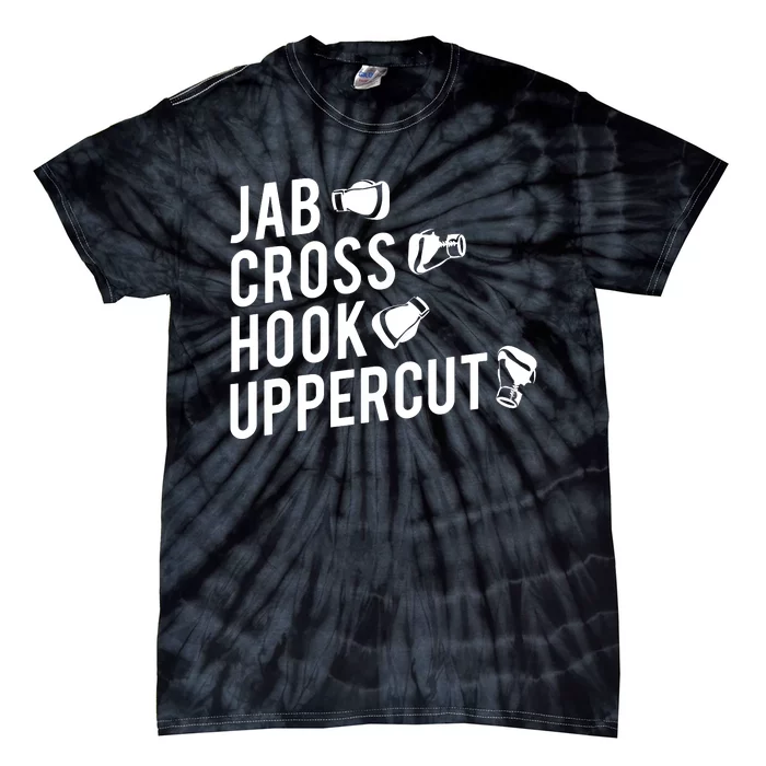 Boxing Jab Cross Hook Uppercut Boxer Tee 6848 Tie-Dye T-Shirt