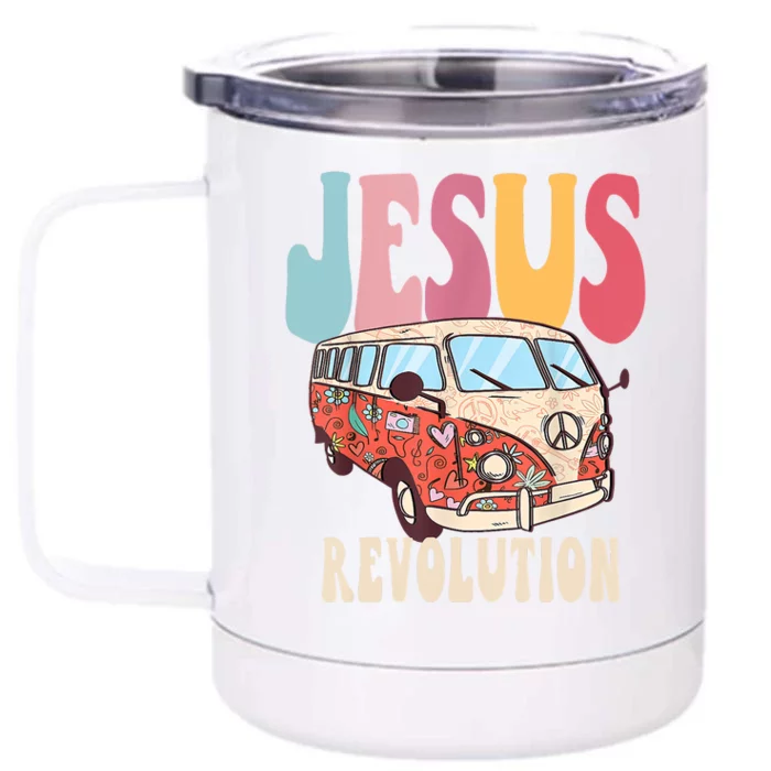 Boho JesusRevolution, Christian Faith Based Jesus Costume Front & Back 12oz Stainless Steel Tumbler Cup