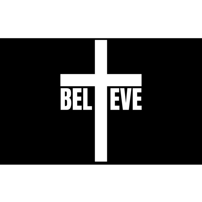 Believe Jesus Christ Cross Easter Faith Bumper Sticker