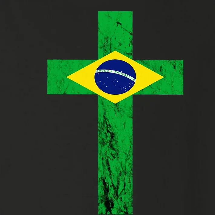 Brazil Jesus Cross Brazilian Faith Brasileiro Christian Toddler Long Sleeve Shirt