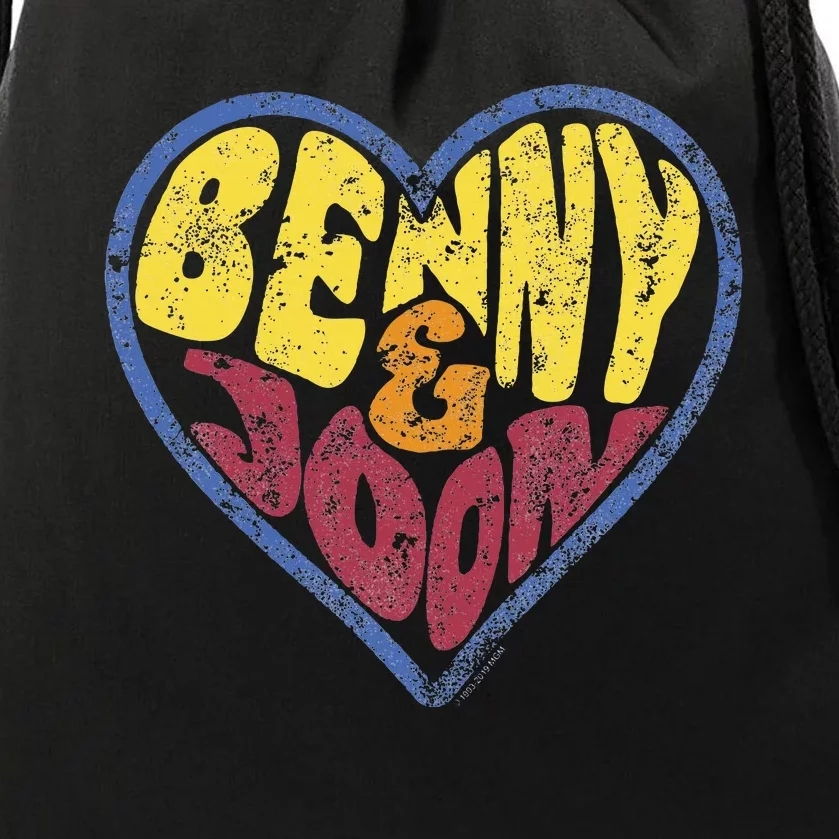 Benny & Joon Coorful Heart Shaped Drawstring Bag