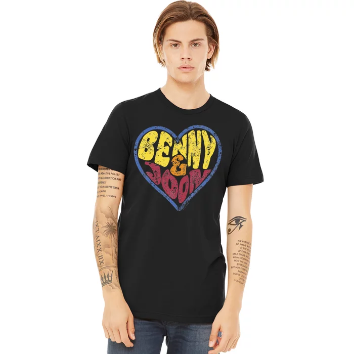 Benny & Joon Coorful Heart Shaped Premium T-Shirt