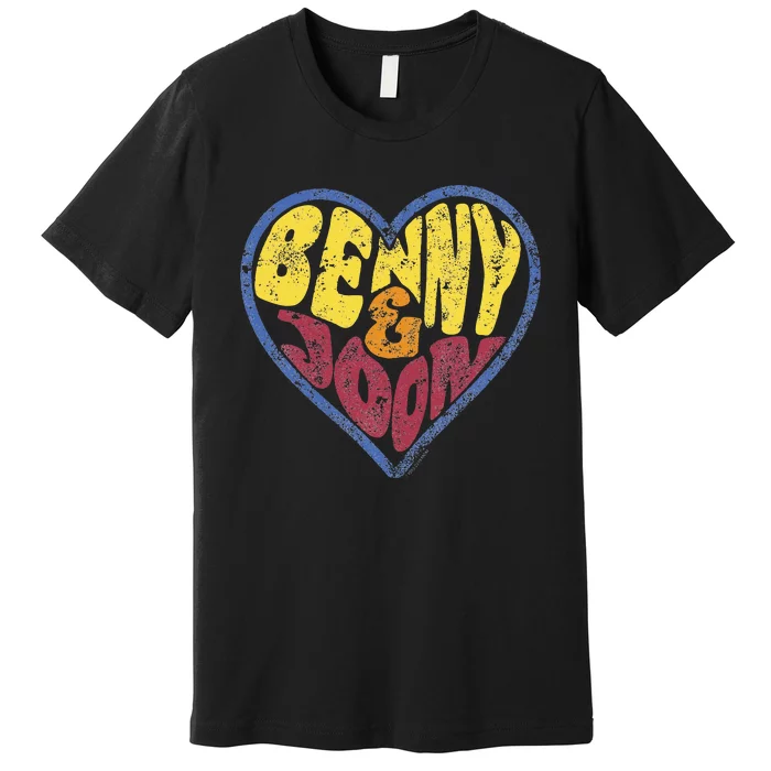 Benny & Joon Coorful Heart Shaped Premium T-Shirt