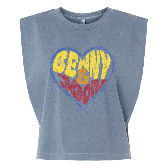 Benny & Joon Coorful Heart Shaped Garment-Dyed Women's Muscle Tee