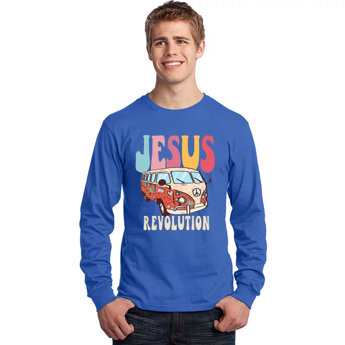 Boho JesusRevolution, Christian Faith Based Jesus Costume Long Sleeve Shirt