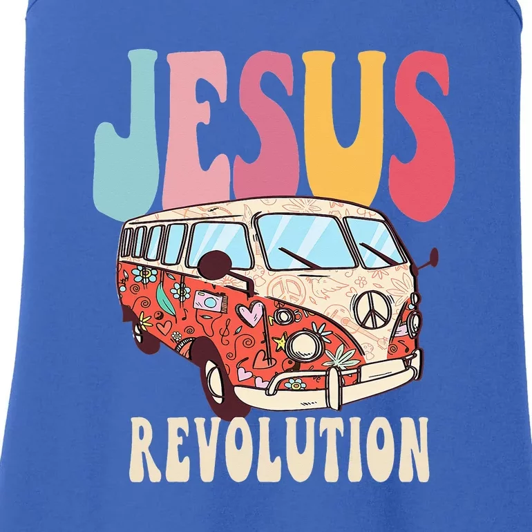 Boho JesusRevolution, Christian Faith Based Jesus Costume Ladies Essential Tank