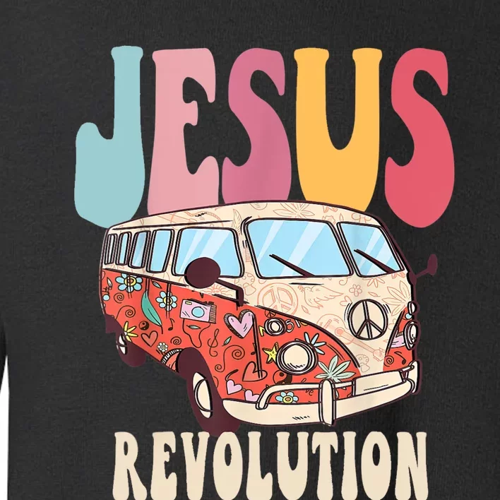 Boho JesusRevolution, Christian Faith Based Jesus Costume Toddler Sweatshirt