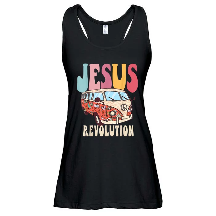 Boho JesusRevolution, Christian Faith Based Jesus Costume Ladies Essential Flowy Tank