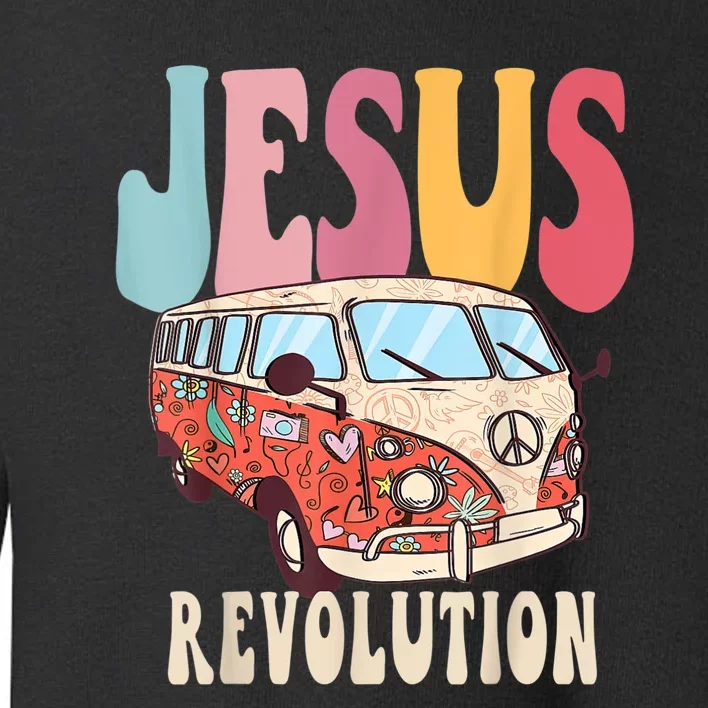 Boho JesusRevolution, Christian Faith Based Jesus Costume Toddler Sweatshirt