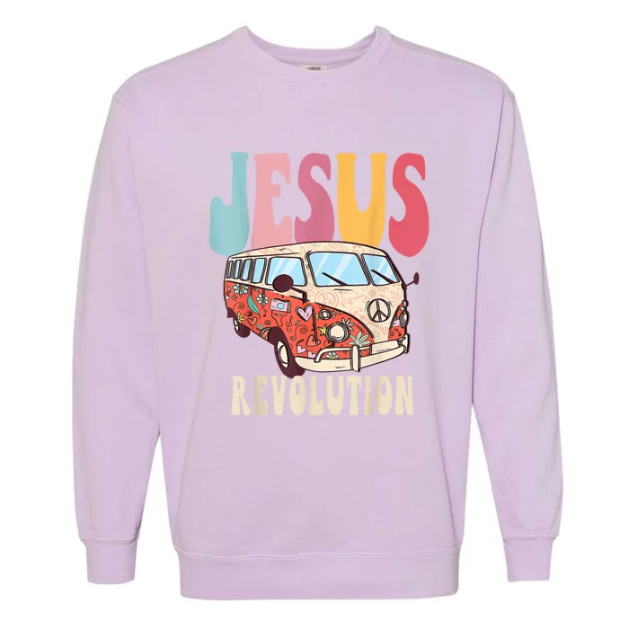 Boho JesusRevolution, Christian Faith Based Jesus Costume Garment-Dyed Sweatshirt