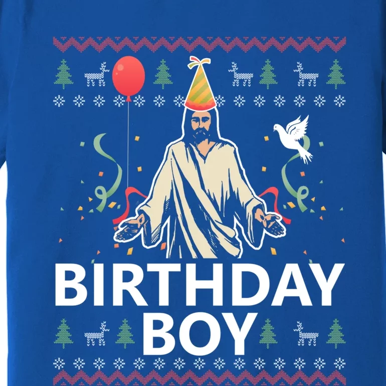 Birthday Jesus Christ Christmas Sweater Funny Jesus Cute Gift Premium T-Shirt