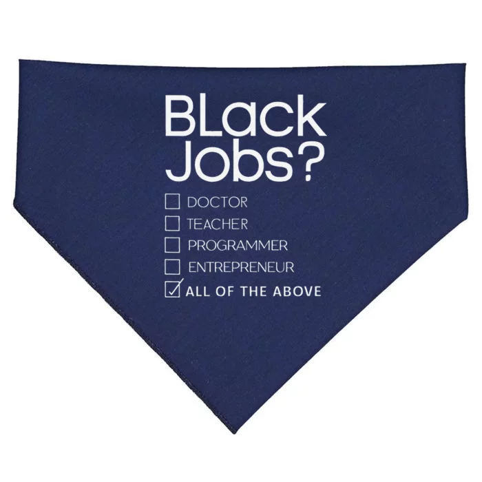 Black Job Definition Black Politics Black Professionals USA-Made Doggie Bandana