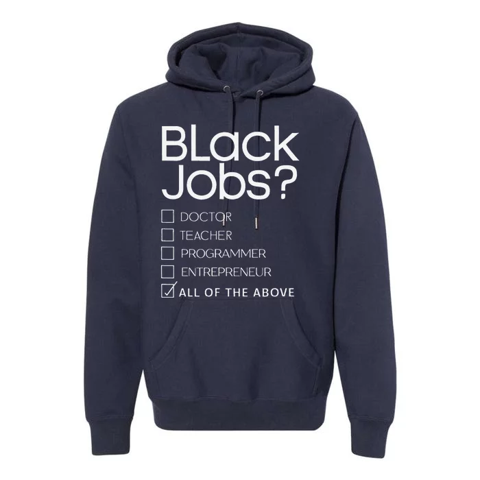 Black Job Definition Black Politics Black Professionals Premium Hoodie