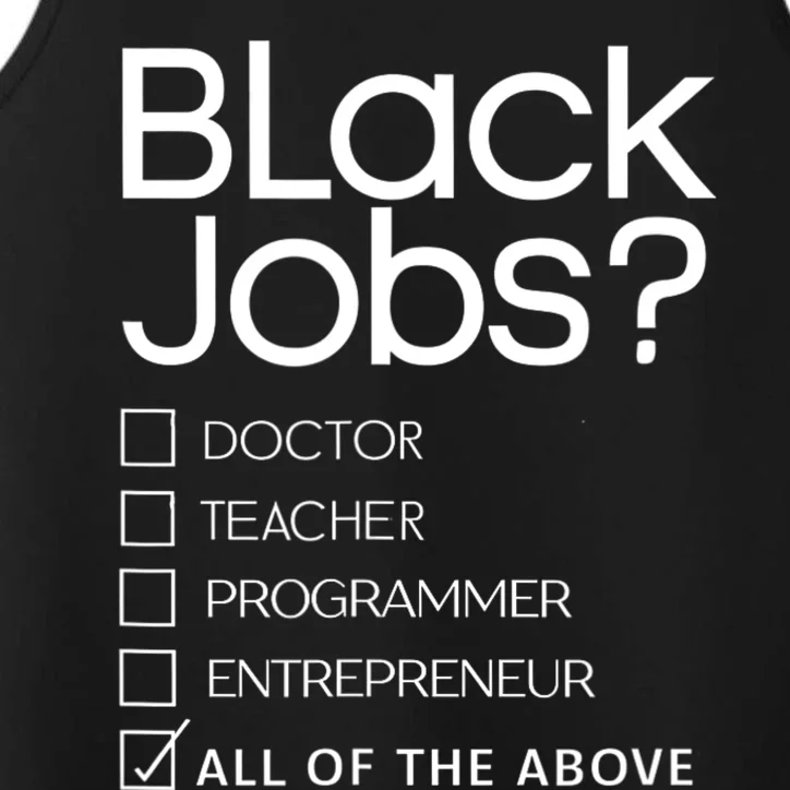 Black Job Definition: Black Politics Black Professionals Performance Tank